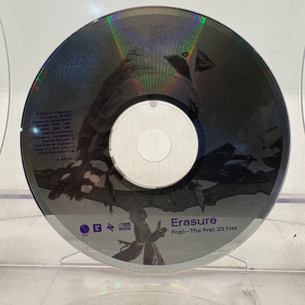 Erasure Pop! The First 20 Hits CD 1992 Sire Reprise 9 45153-2 Compilation Disc